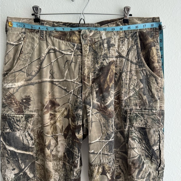 REALTREE AP REDHEAD Camo Cargo Pants Sz W40 L32 Hunting Field Trousers Pants - Picture 11 of 16